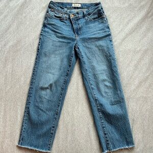 Madewell Straight Leg Blue Jeans